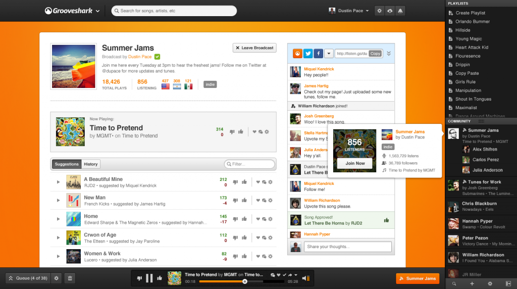 04_Grooveshark_Broadcast_Sidebar