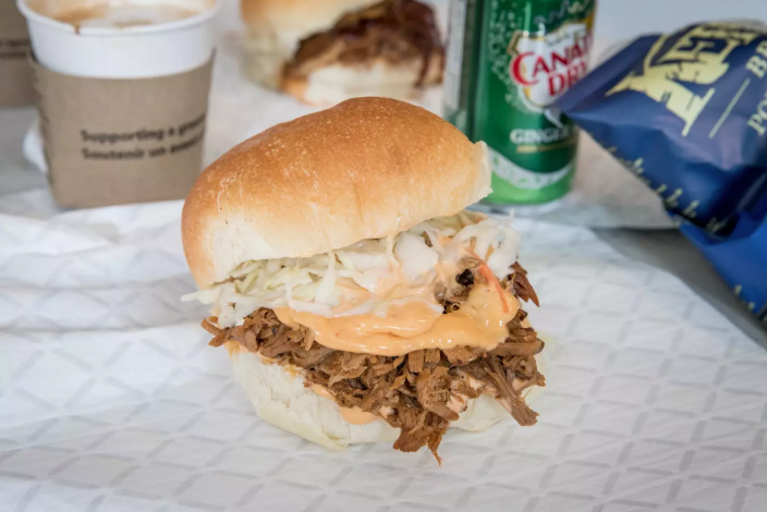 Pulled Pork Sandwich Black Camel Toronto food lunch