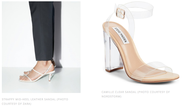 clear shoes floss heels white steve madden zara 