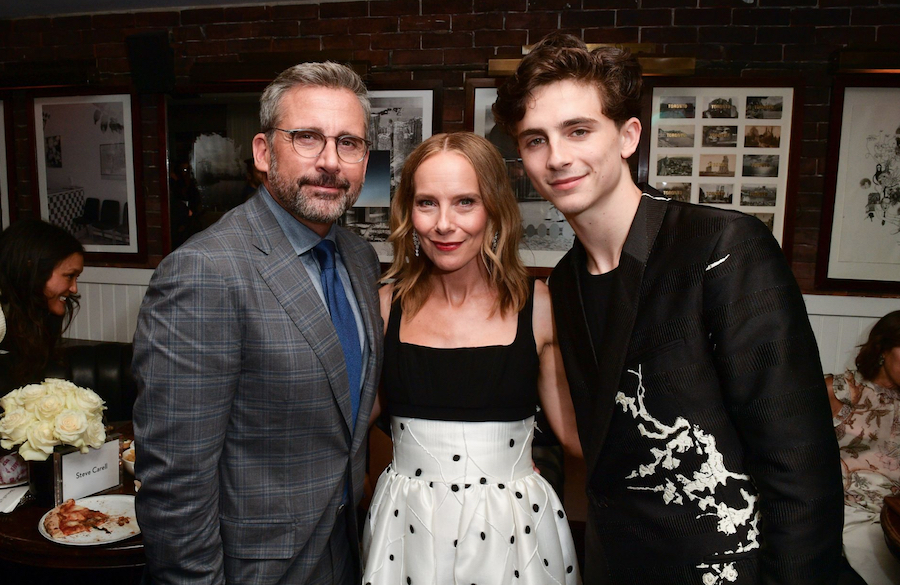 Steve Carell, Amy Ryan and Timothée Chalamet attend the "Beautiful Boy" premiere afterparty hosted by Hugo Boss and Amazon Studios at Soho House (Photo: George Pimentel for Hugo Boss) | View the VIBE