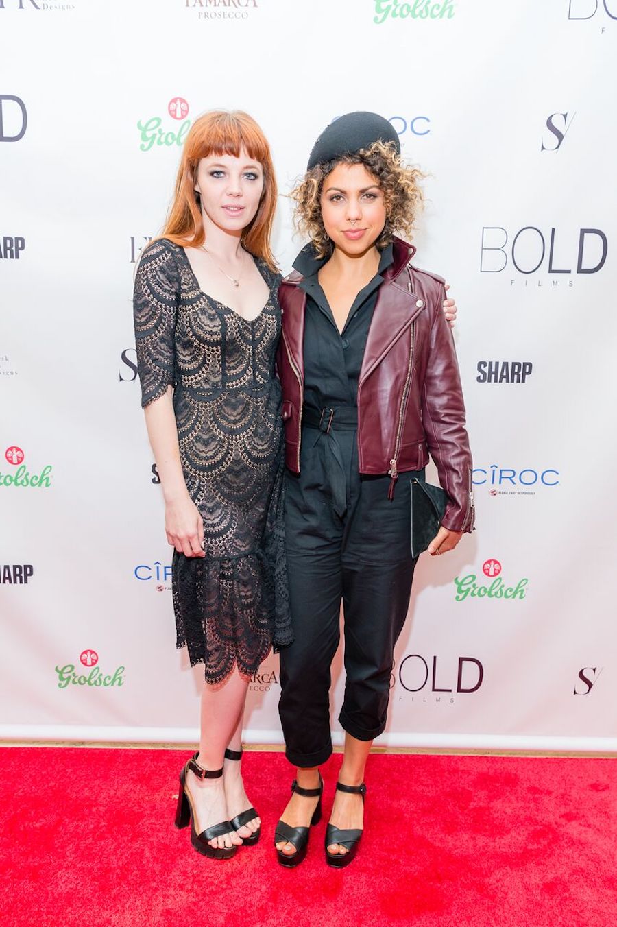 TIFF Rising Stars, left to right, Michaela Kurimsky and Jess Salgueiro attend the TIFF kick-off party hosted by Sharp and S/ Magazines at the House of Aurora (Photo: Photagonist.ca for Bold Films) | Vie the VIBE