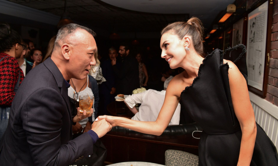 Joey Zee and Elizabeth Chambers chatting at the "Beautiful Boy" premiere afterparty hosted by Hugo Boss and Amazon Studios at Soho House (Photo: George Pimentel/Getty Images for Hugo Boss) | View the VIBE