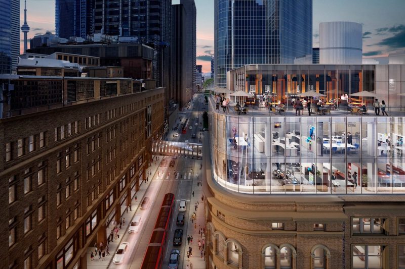 Gossip Grill - CF Toronto Eaton Centre Heritage Building Rooftop Terrace Restaurant Render