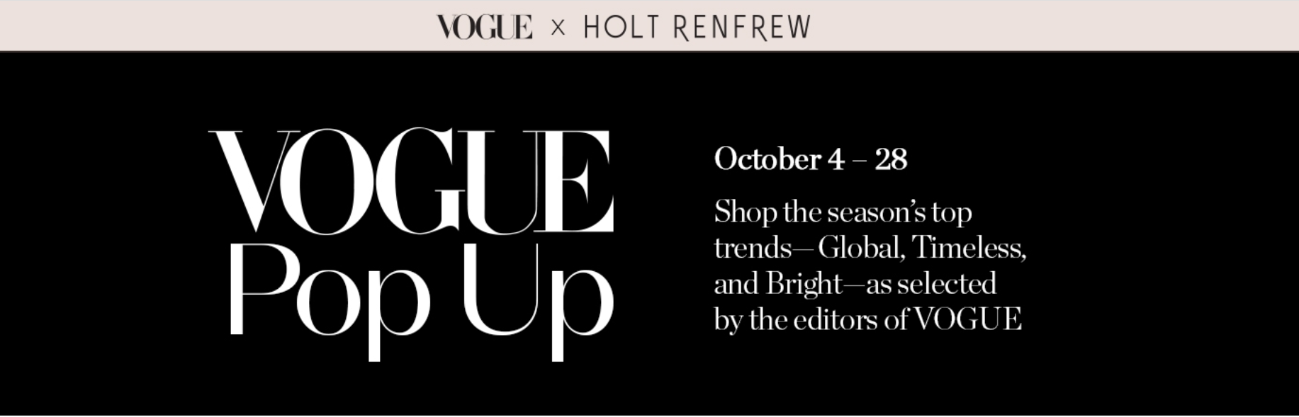Holt Renfrew x Vogue