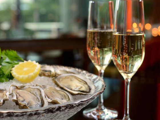 coffee oysters champagne toronto a tois - champagne bar - view the vibe