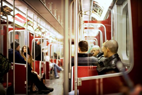 People riding the TTC Subway in Toronto / TTC Life Struggle is Real | View the VIBE Toronto