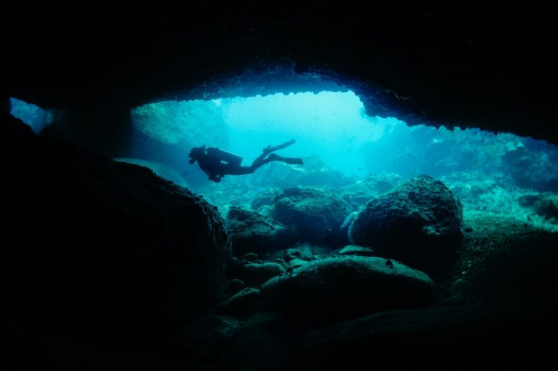 cave diving