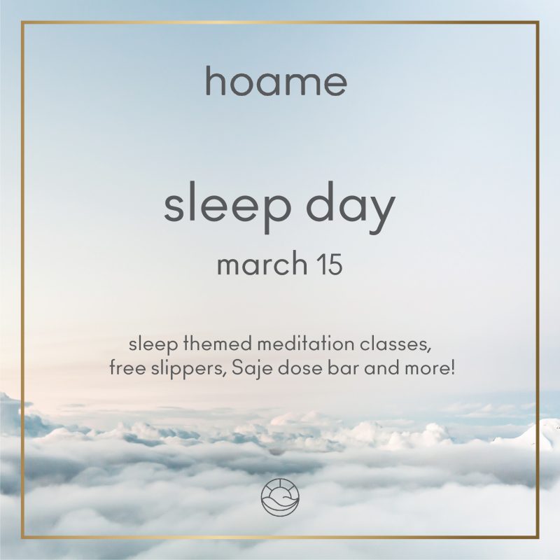 World Sleep Day at Hoame