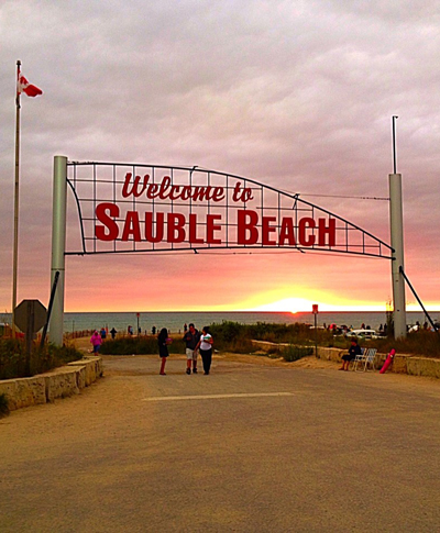 Sauble beach sign summer