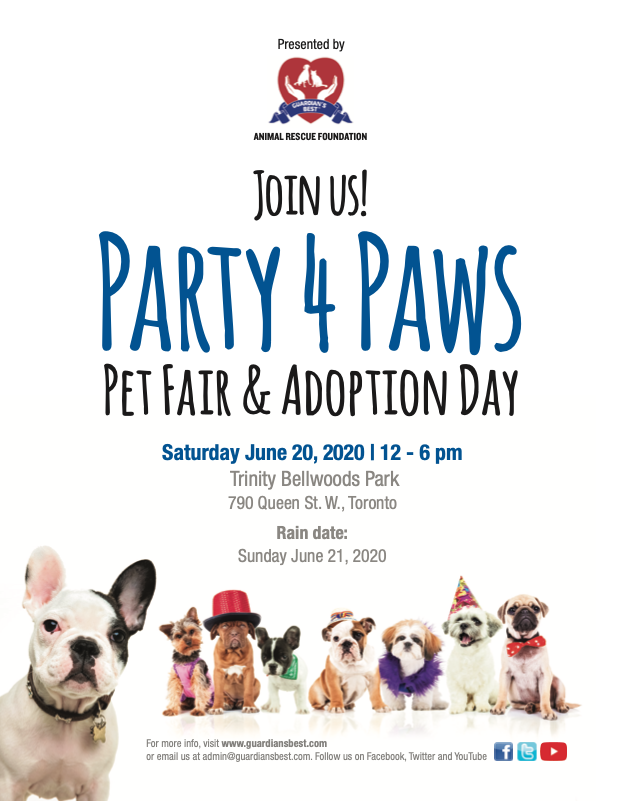 Party 4 Paws Pet Fair & Adoption Day View the VIBE Toronto