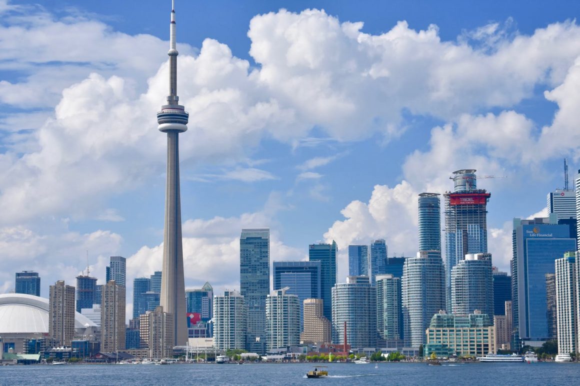 Toronto skyline (graffiti and potholes)