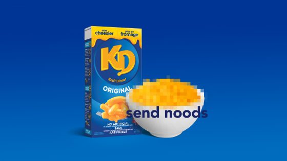 kraft dinner send noods