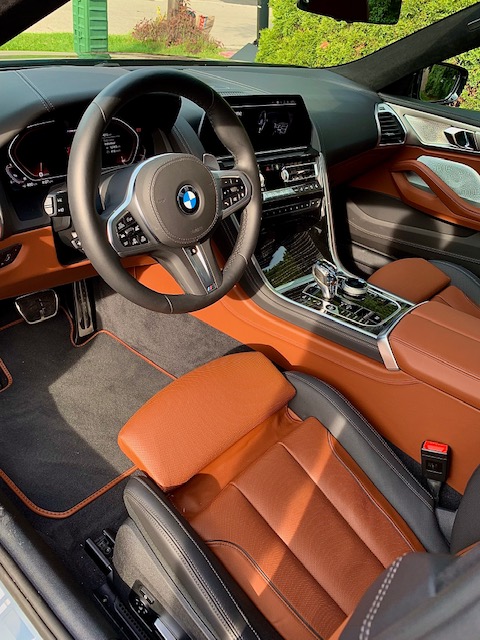 Interior of 2020 BMW 850i Gran Coupe