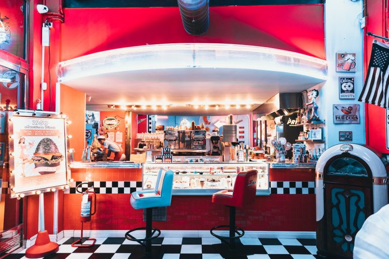 retro drive in diner