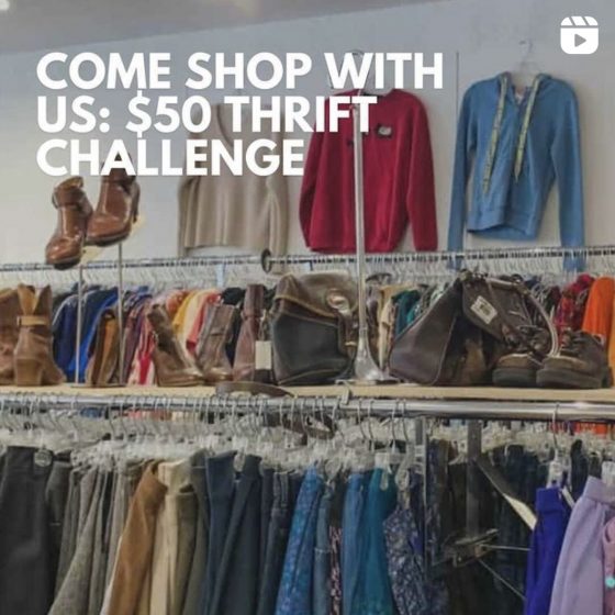 Come Shop with Us Thrifting Edition View the VIBE Caitlin Nazal