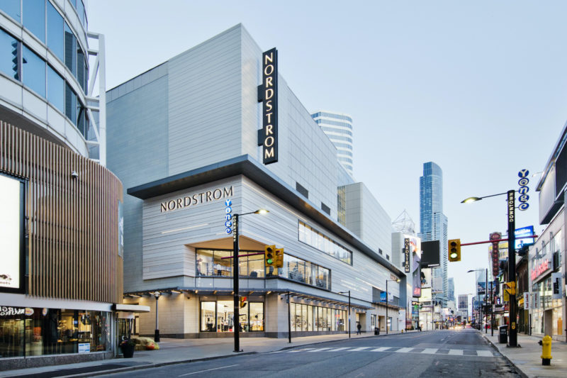 Best Bathrooms in Toronto include Nordstrom Eaton Centre