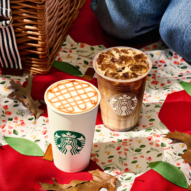 Starbucks Canada fall menu PSLs pumplkin spice lattes