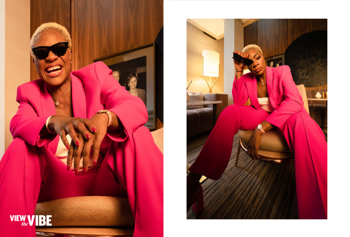 Jully Black leading change Toronto View the VIBE March 2023 cover feature. Shot by Nick Merzetti directed and styled by Steven Branco. Four Seasons Toronto hotel.