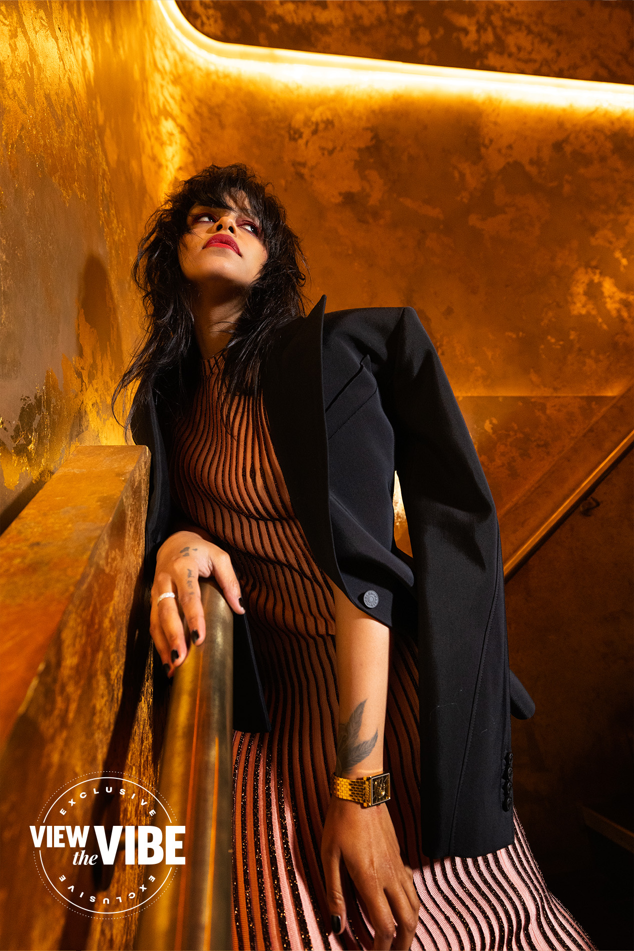 Fefe Dobson View the VIBE cover feature magazine on tour Hungover