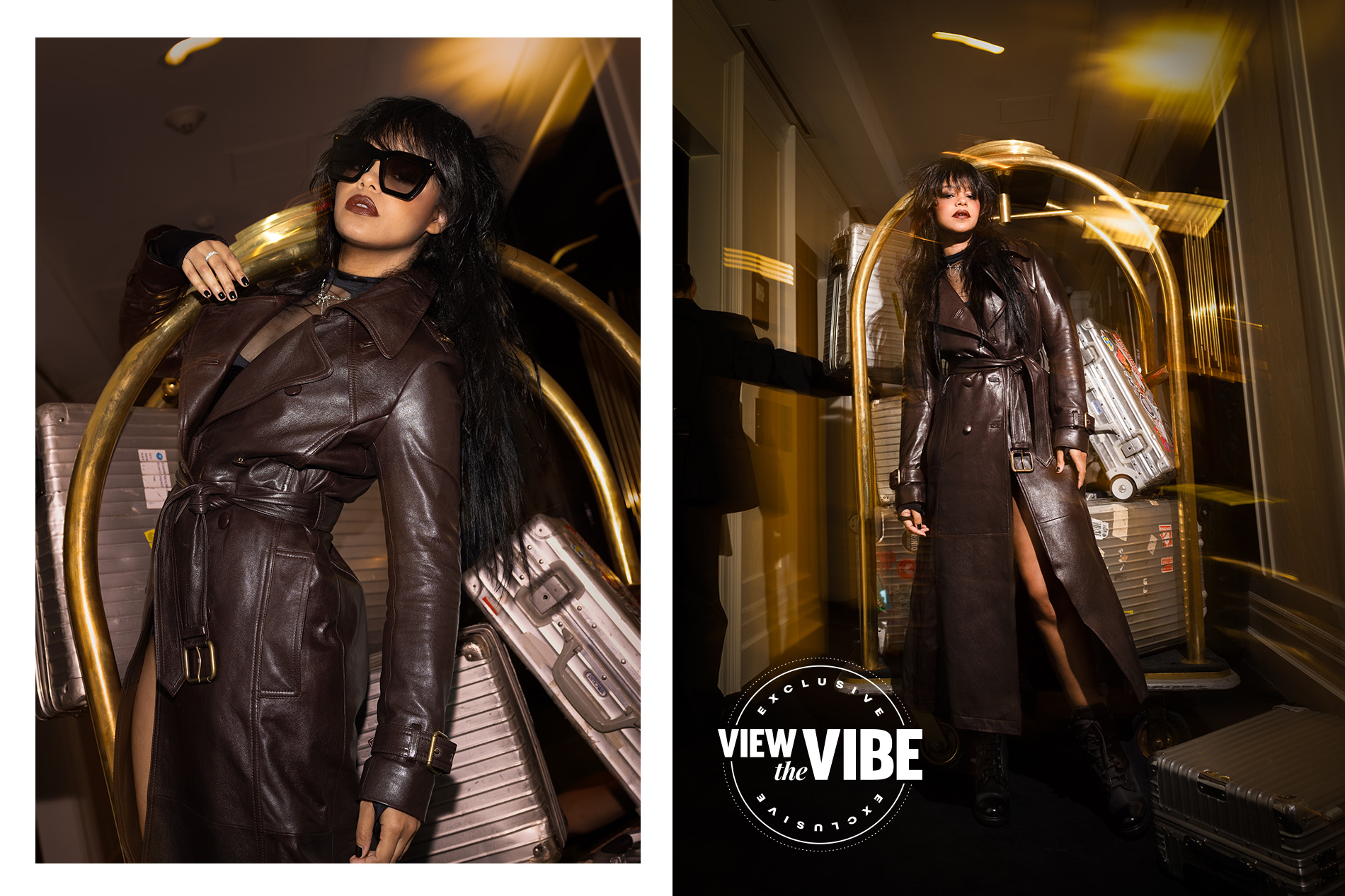 Fefe Dobson View the VIBE cover feature magazine on tour Hungover