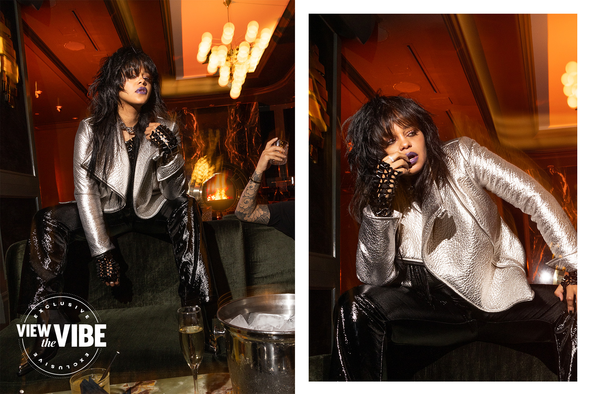 Fefe Dobson View the VIBE cover feature magazine on tour Hungover