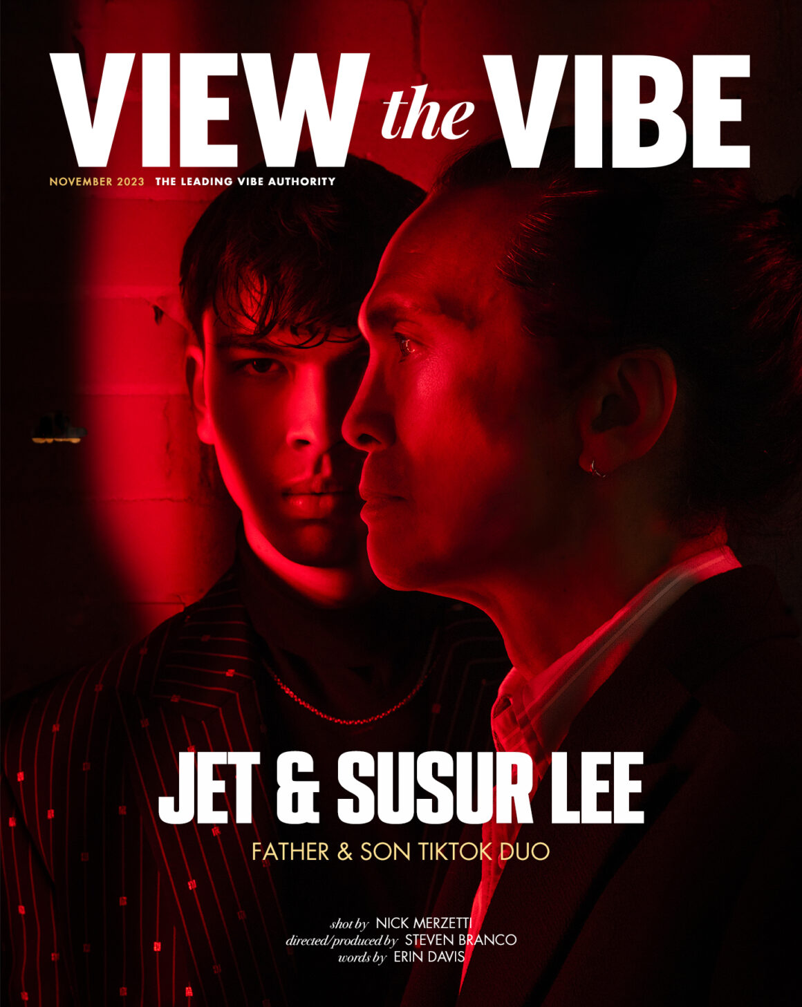 Chef Susur Lee and his son Jet Bent-Lee (Jet & Susur) View the VIBE cover story November 2023