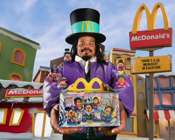 Artist Kerwin Frost with his new take on the McNugget Buddies.McDonald’s
