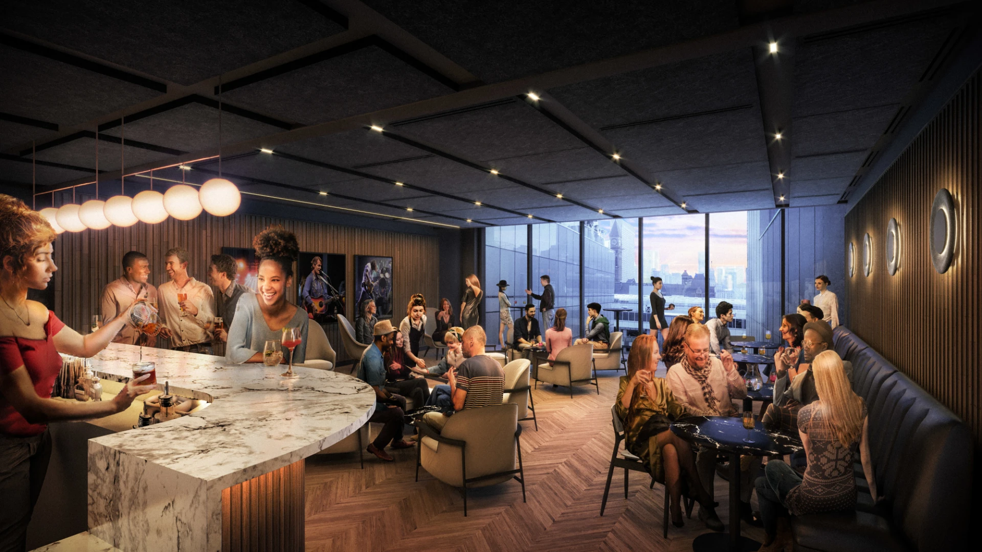 6th Floor Lounge at Massey Hall inside the Allied Music Centre
