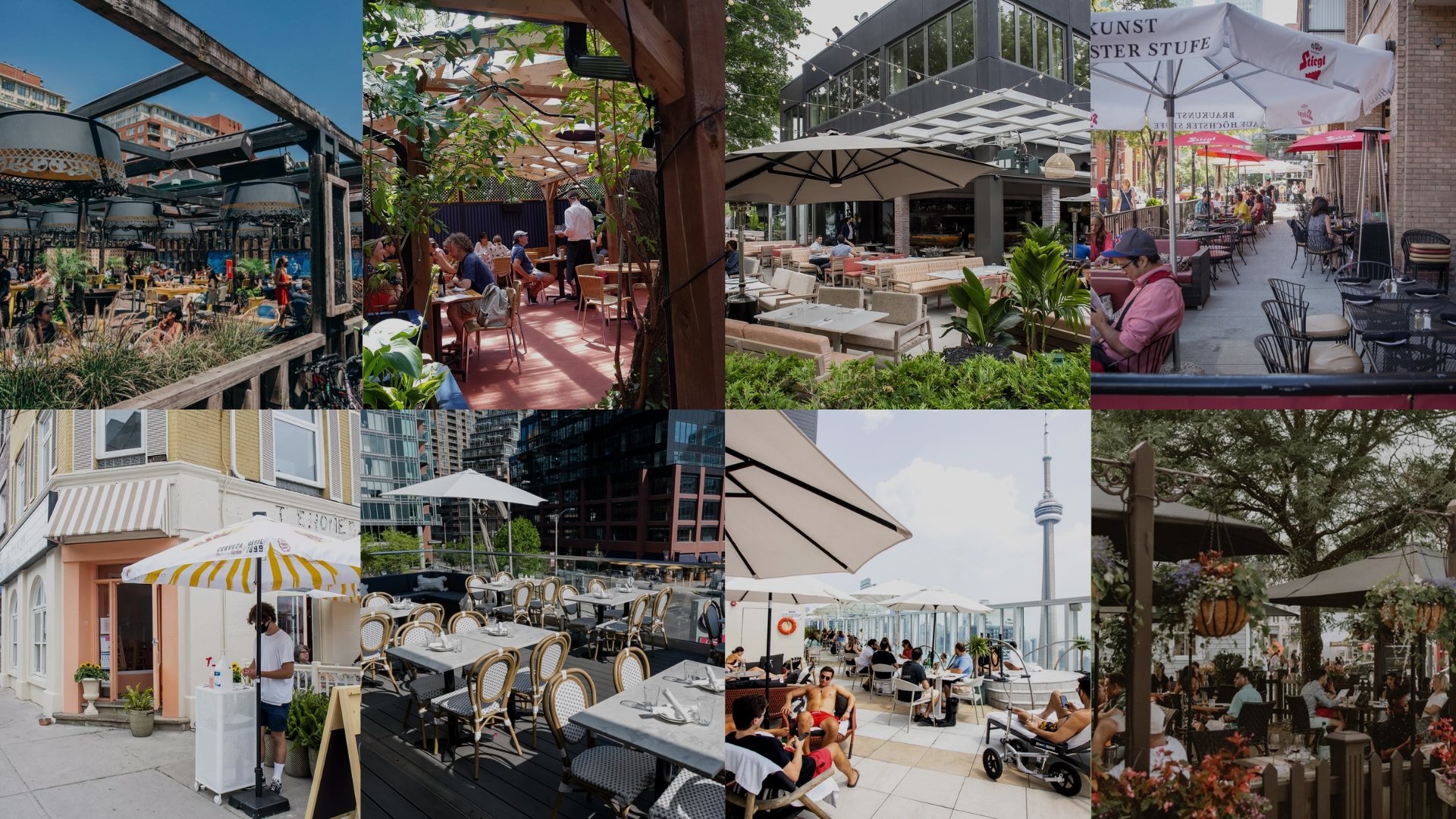 Opentable's Top 100 Outdoor Dining Patios List 2024 dog friendly area GTA