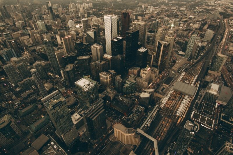 toronto downtown skyline photograph