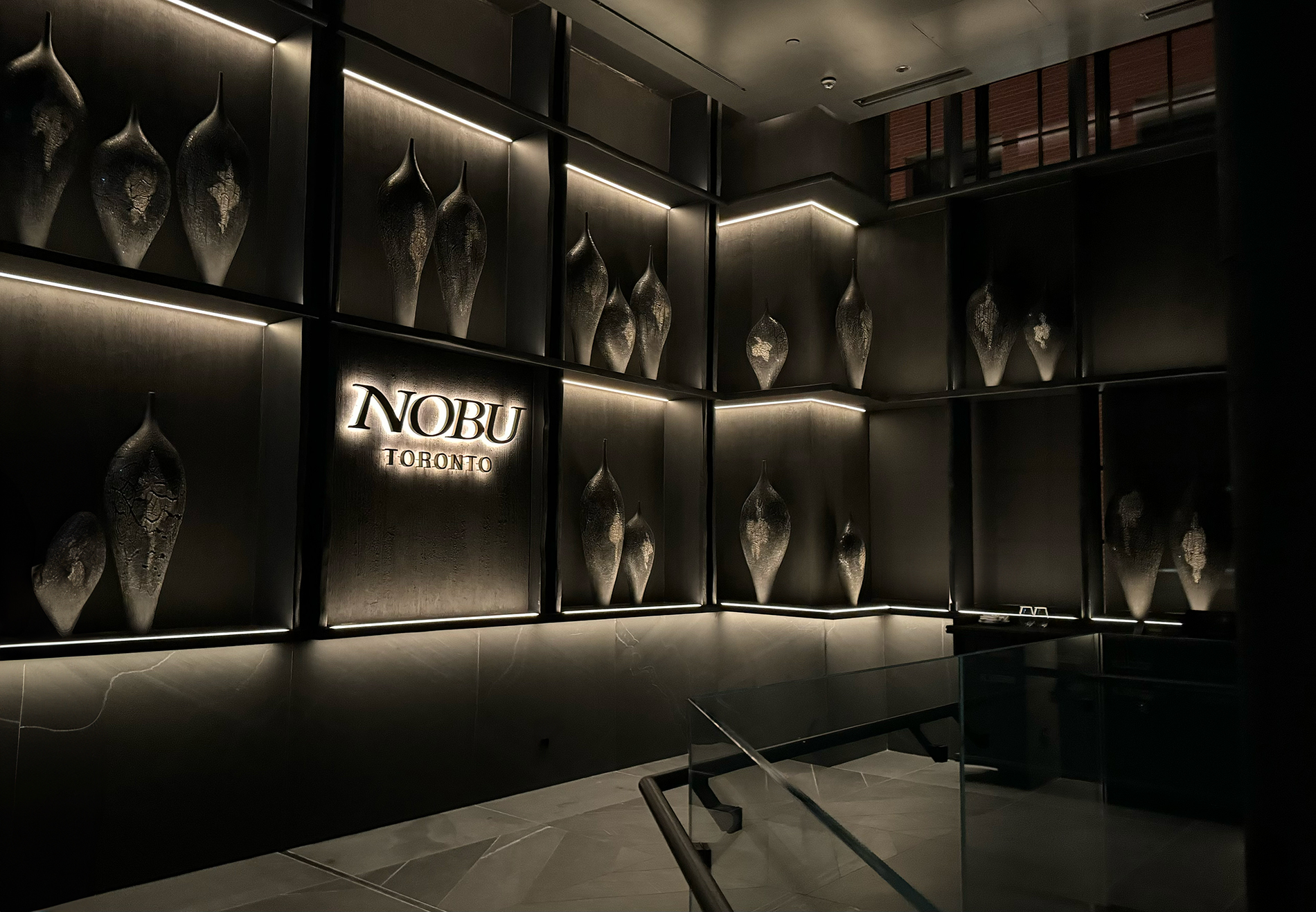 Second floor entrance to the Nobu Toronto restaurant Steven Branco