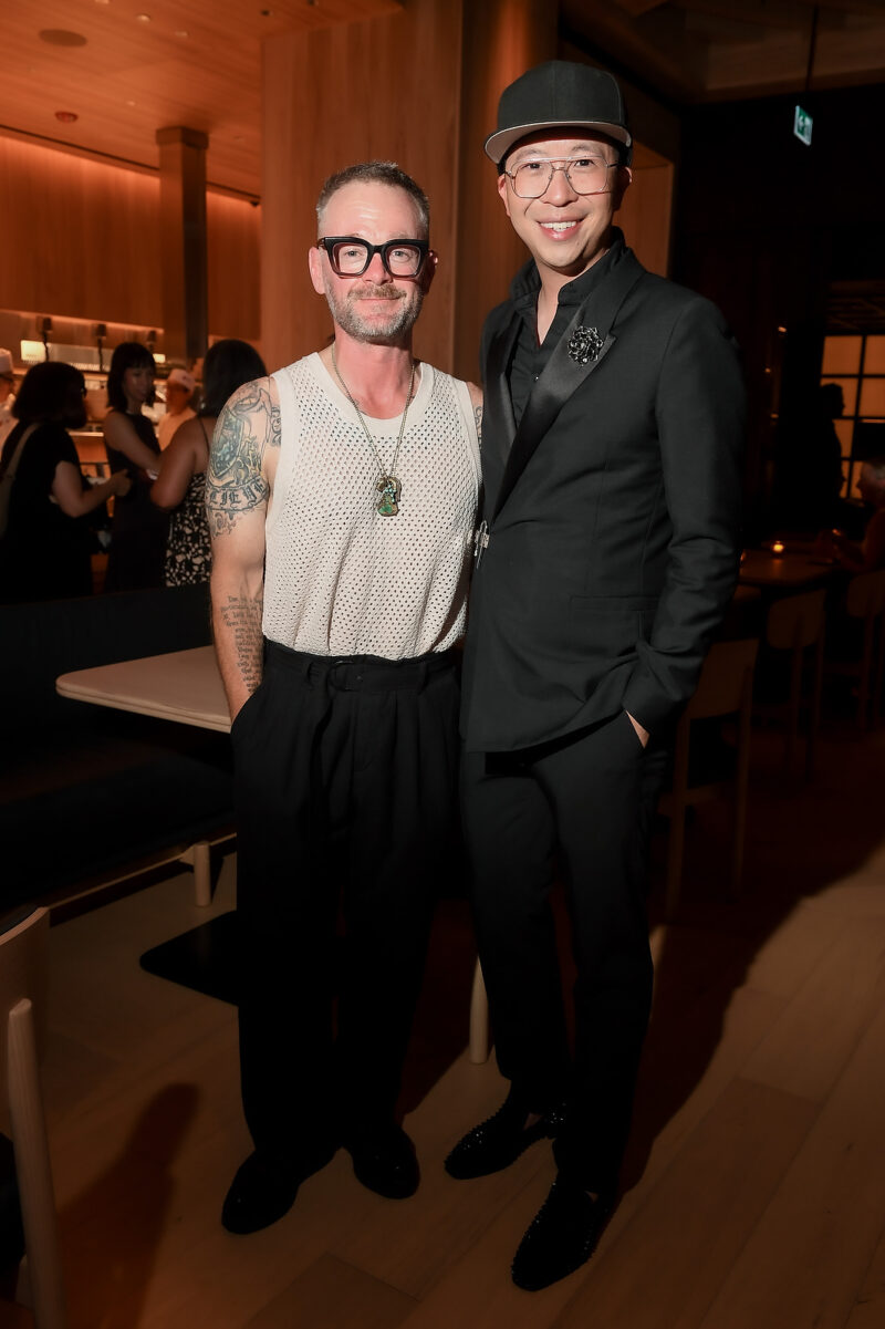 Film director and international photographer, Justin Wu (right) alongside multidisciplinary creative, and luxury/fashion marketing consultant, Shayne Stephens. (Photo: George Pimentel)