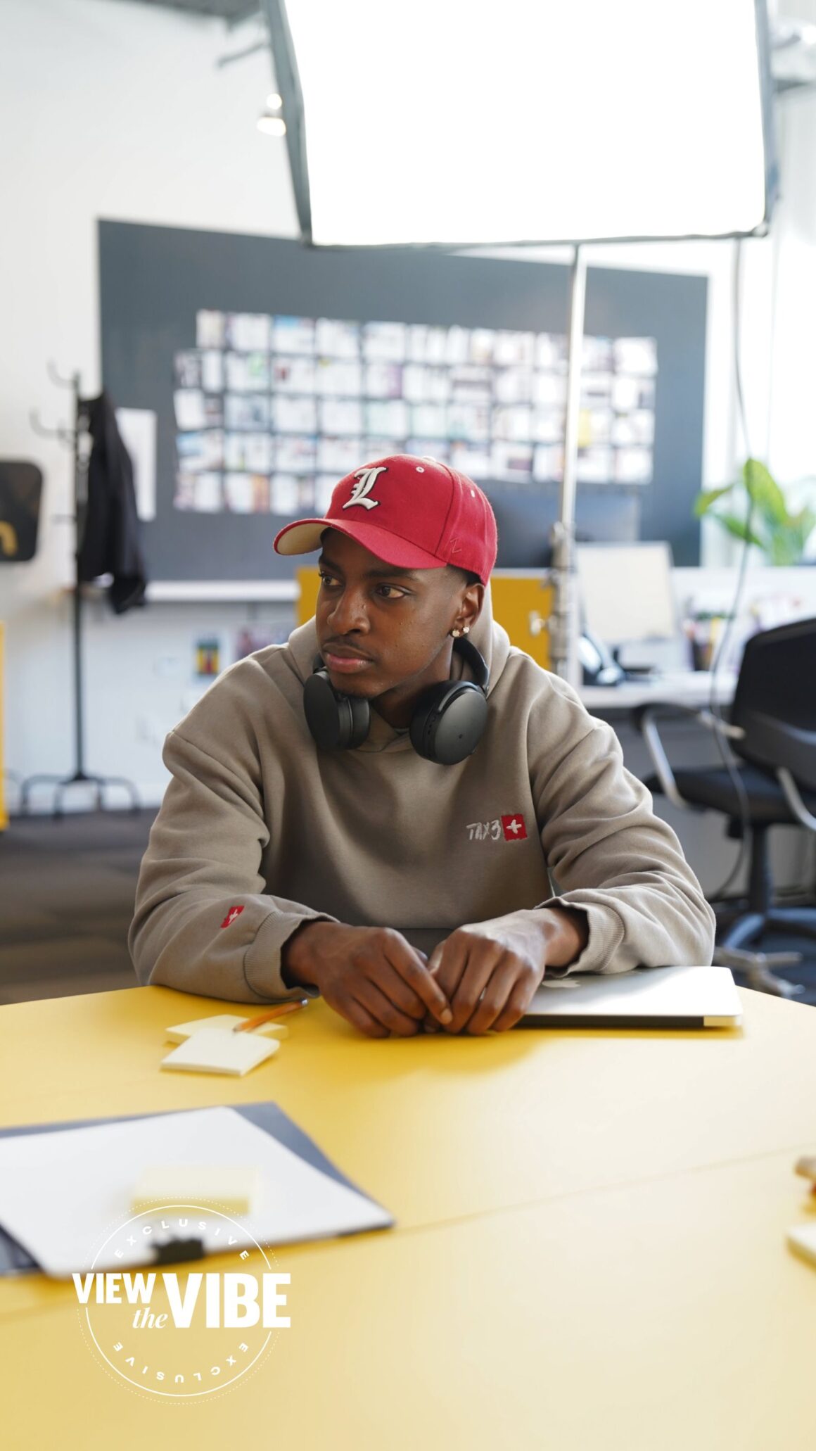 Tresor Gray on set of ICONS. (Photo: Courtesy)