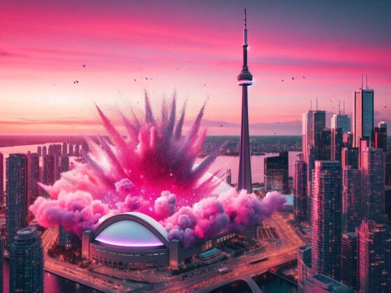 Toronto Pink Glitterbomb Swifties come down on the 6ix