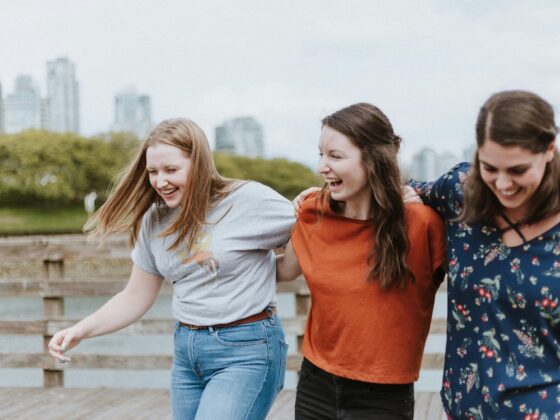 friends laughing together