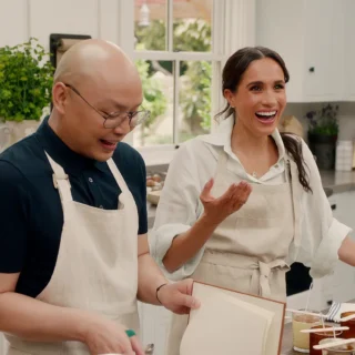 Meghan Markle and her makeup artist Daniel Martin in first episode of her new netflix series - With love, Meghan