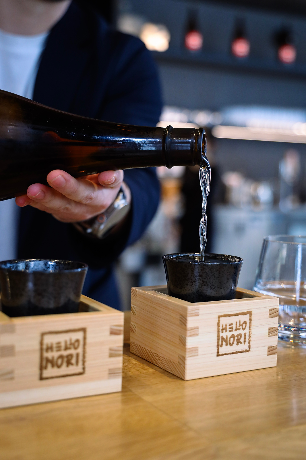 Drinks on the menu Sake Hello Nori Japanese Sushi restaurant Financial District Fidi Toronto