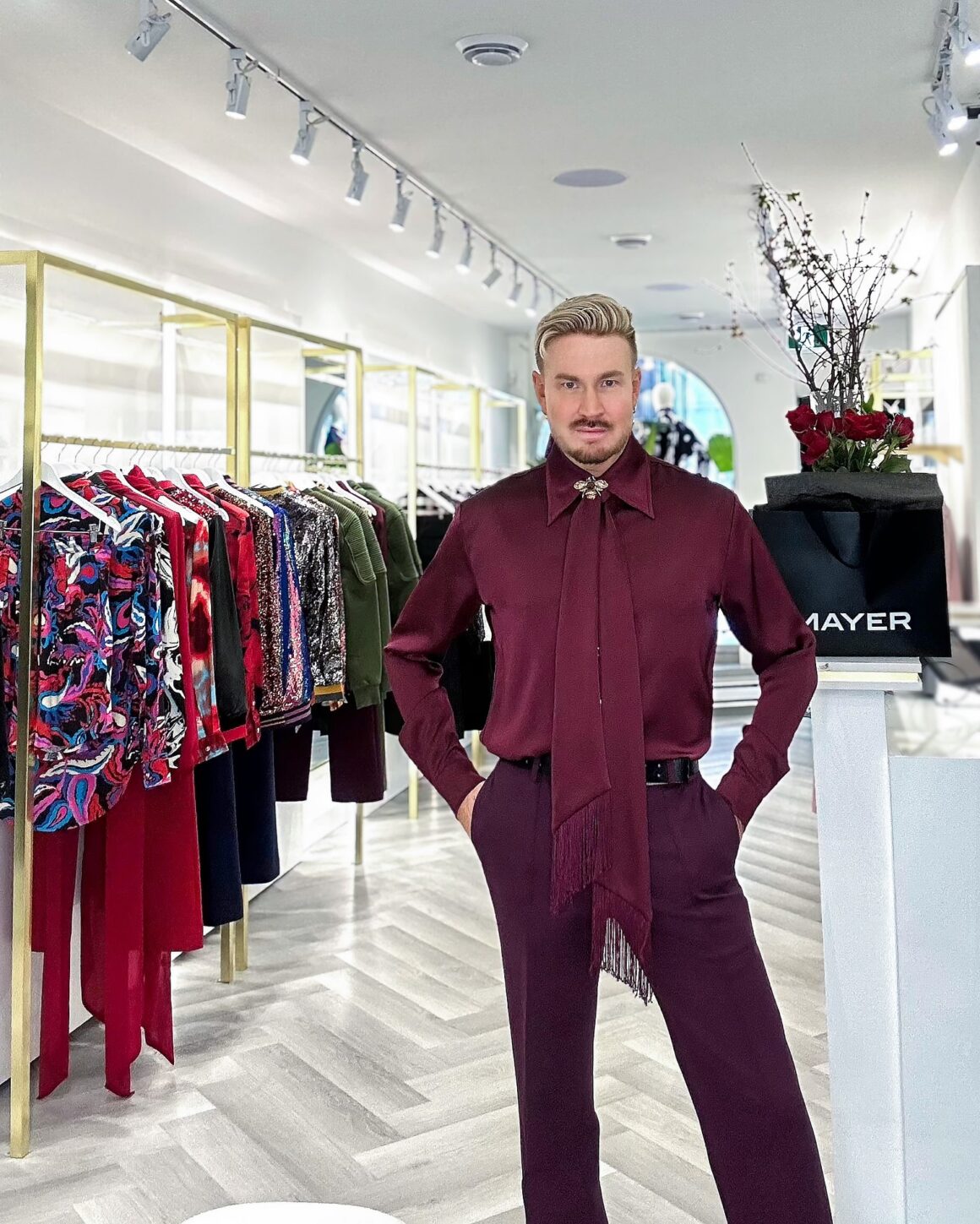 Ross Mayer of MAYER boutique in Bloor Yorkville elevated menswear for women too.