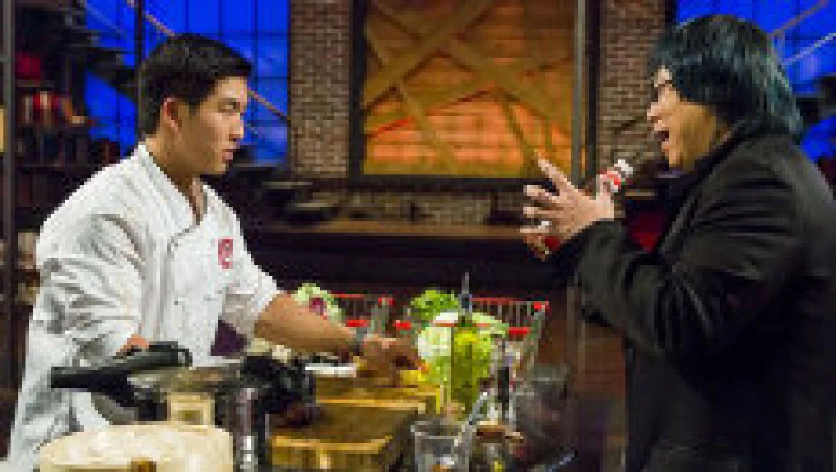 Masterchef Canada season 1 winner Eric Chong and judge Demon Chef Alvin Leung on the show
