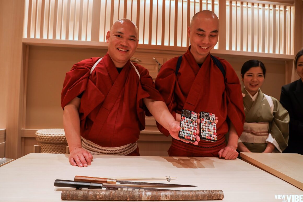 I mean after all, just look at how passionate they are. They even have matching Sushi phone cases.  Sushi chef Yuta Arase
