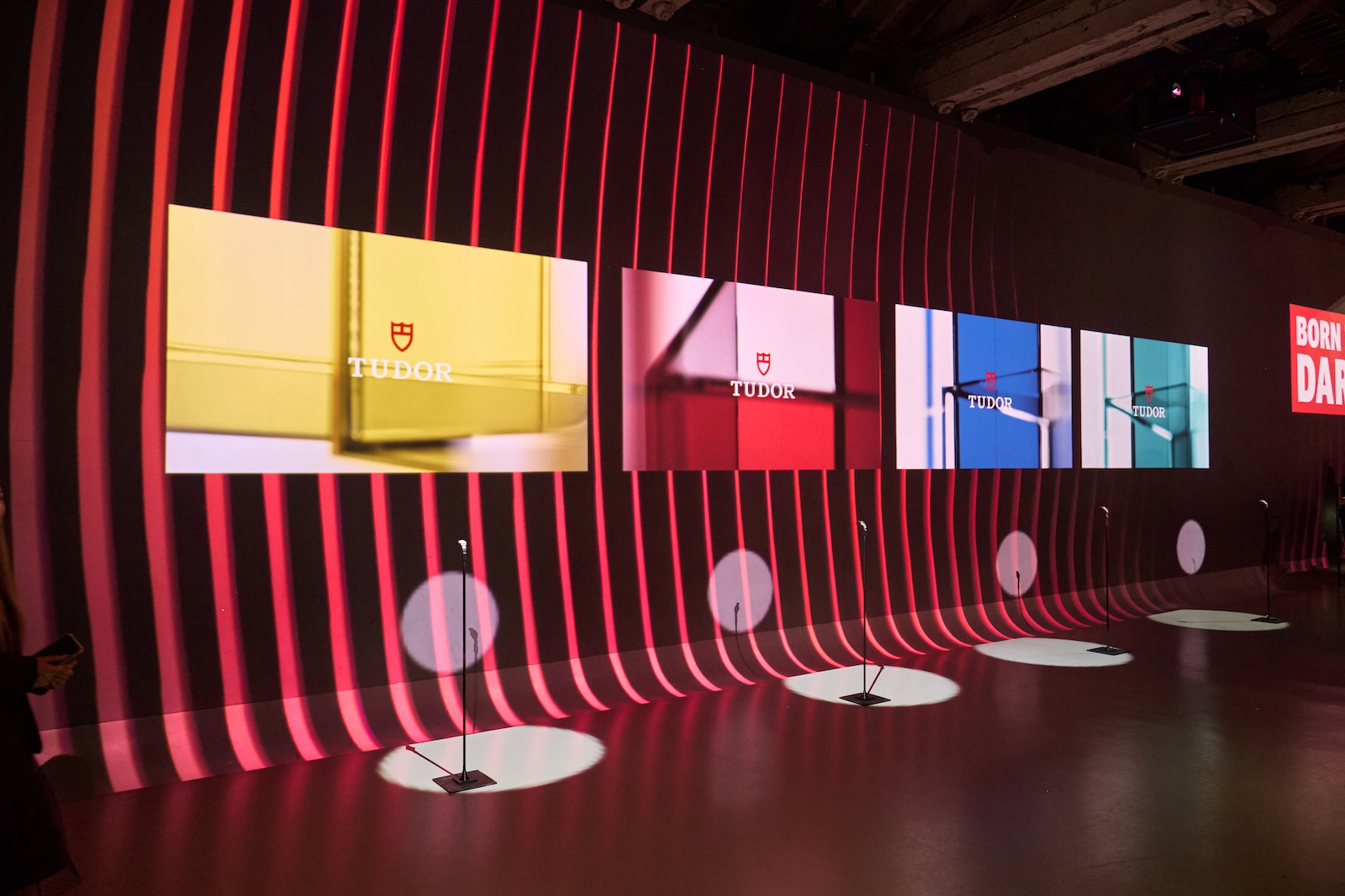 Tudor immersive event in Toronto at the Illuminarium with David Beckham 