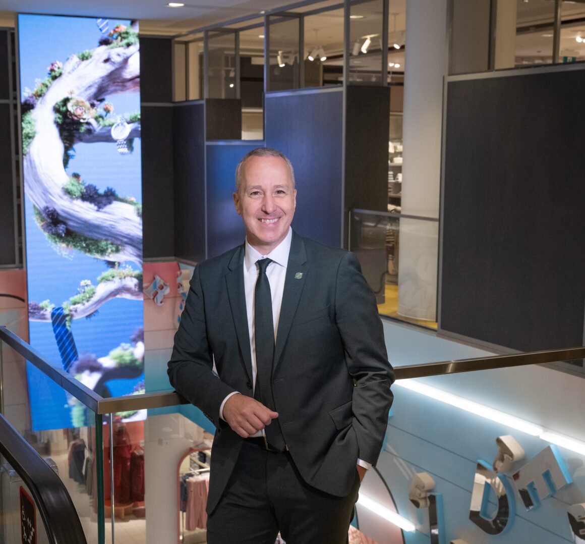 Maison Simons, CEO & President, Bernard Leblanc at the Maison Simons CF Toronto Eaton Centre grand opening ceremony. (Photo: Courtesy)