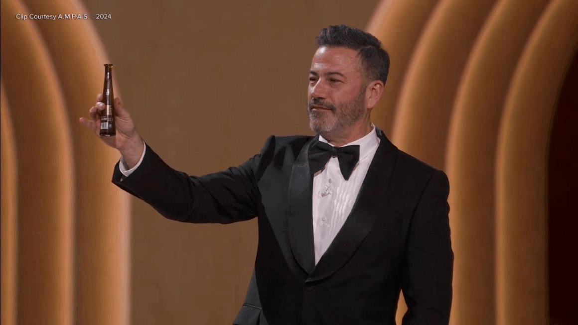 Jimmy Kimmel Mini 1942 bottles of Don Julio at Oscars TIFF 2025