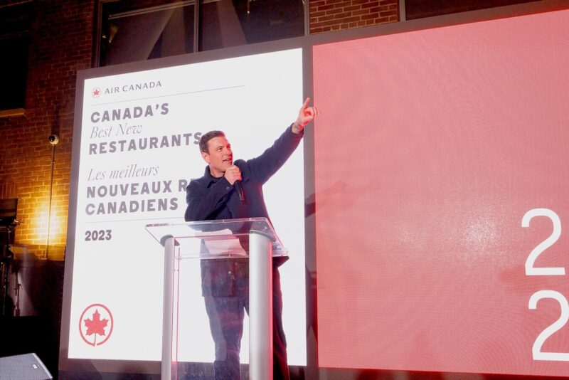 Chuck Hughes Chef TV show celebrity Air Canada's Best New Restaurants host and emcee spokesperson Garde Manger Montreal