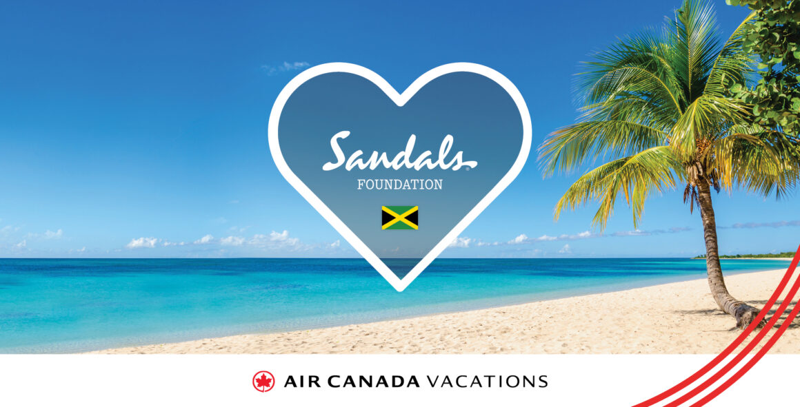 Air Canada vacations Sandals Foundation Jamaica relief fund Giving Tuesday promotion