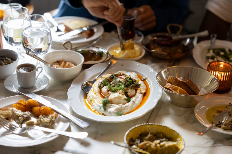 Turkish Breakfast curated by Turkish Airlines at Soho House Toronto by chef Isil Okcu