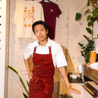 Gateau Ghost's Jayden Park inside his now all day restaurant on the College St West corridor that went from Madeline partry pop-up to cafe, brunch go-to to now an all day neighbourhood staple